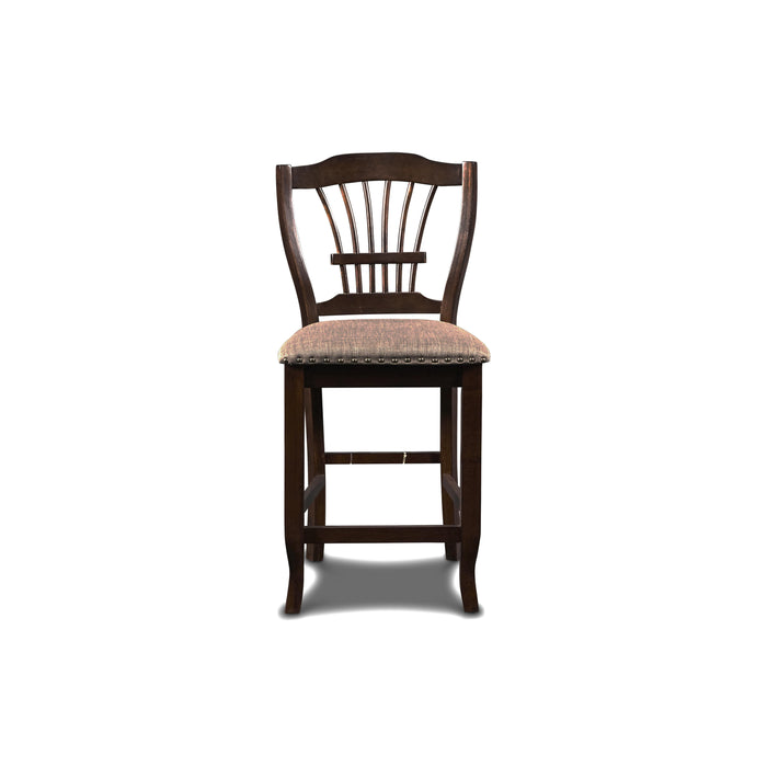 BIXBY  COUNTER  CHAIR (2 PER CARTON)-ESPRESSO - Visions in Furniture (La Mirada, CA)