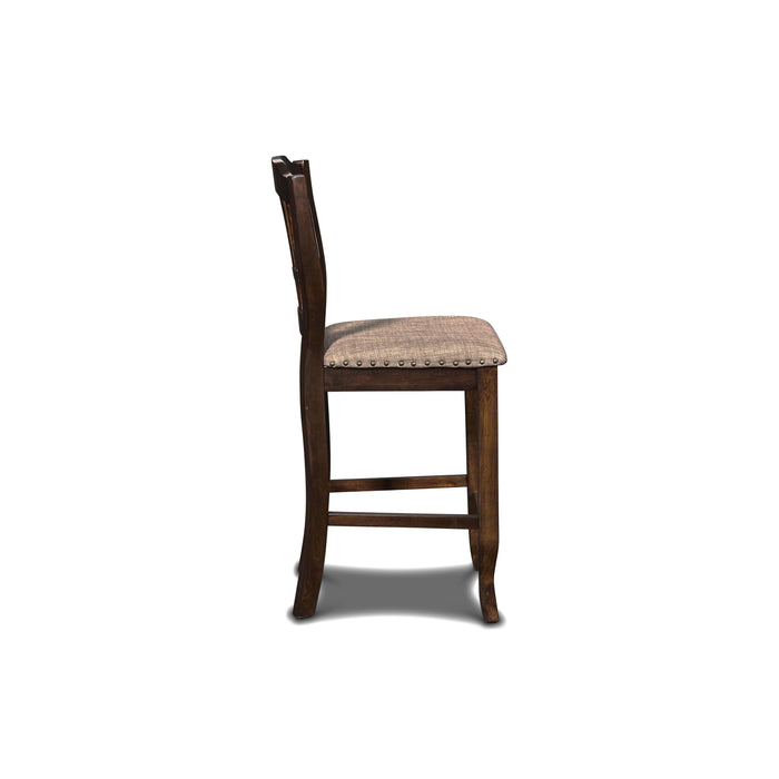 BIXBY  COUNTER  CHAIR (2 PER CARTON)-ESPRESSO - Visions in Furniture (La Mirada, CA)