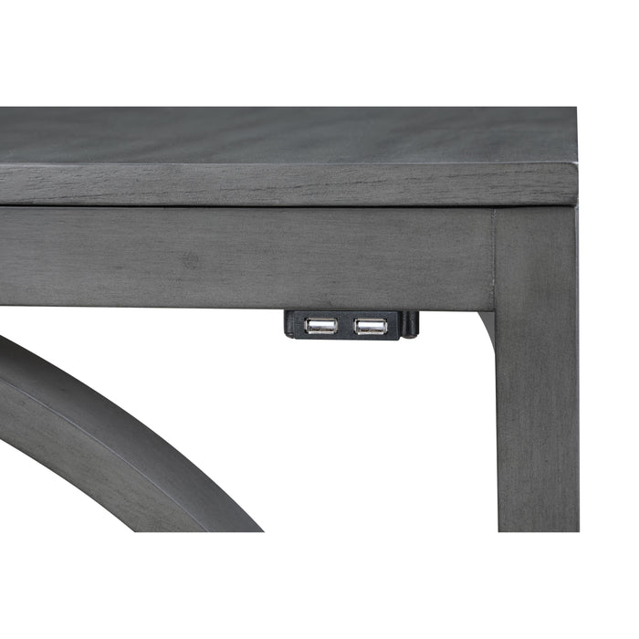 BELLA COUNTER  TABLE & 2 STOOLS-GRAY - Visions in Furniture (La Mirada, CA)