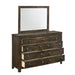 BLUE RIDGE MIRROR-RUSTIC GRAY - Visions in Furniture (La Mirada, CA)