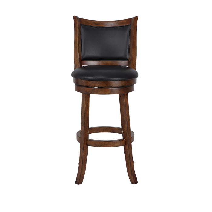 BRISTOL 29" BAR STOOL-DK BROWN W/PU SEAT