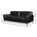 CARRARA SOFA-BLACK - Visions in Furniture (La Mirada, CA)