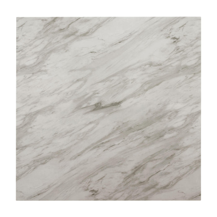 CELESTE 5PC 42" MARBLE FINISH COUNTER TABLE & 4 CHAIRS-GRAY - Visions in Furniture (La Mirada, CA)