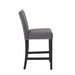 CELESTE 5PC 42" MARBLE FINISH COUNTER TABLE & 4 CHAIRS-GRAY - Visions in Furniture (La Mirada, CA)