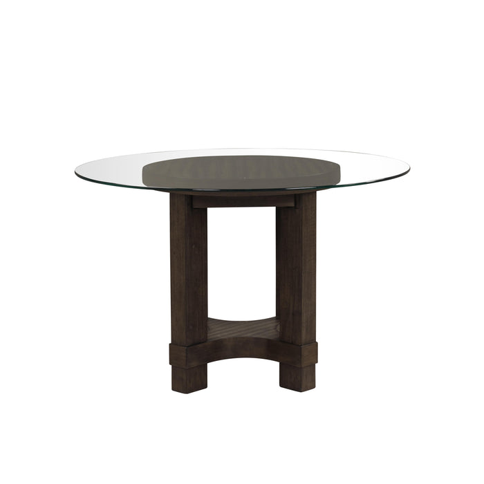 CITYSCAPE RECTANGLE DINING TABLE BASE-WALNUT
