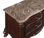 CONSTANTINE NIGHTSTAND W/MARBLE TOP-CHERRY - Visions in Furniture (La Mirada, CA)