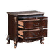 CONSTANTINE NIGHTSTAND W/MARBLE TOP-CHERRY - Visions in Furniture (La Mirada, CA)