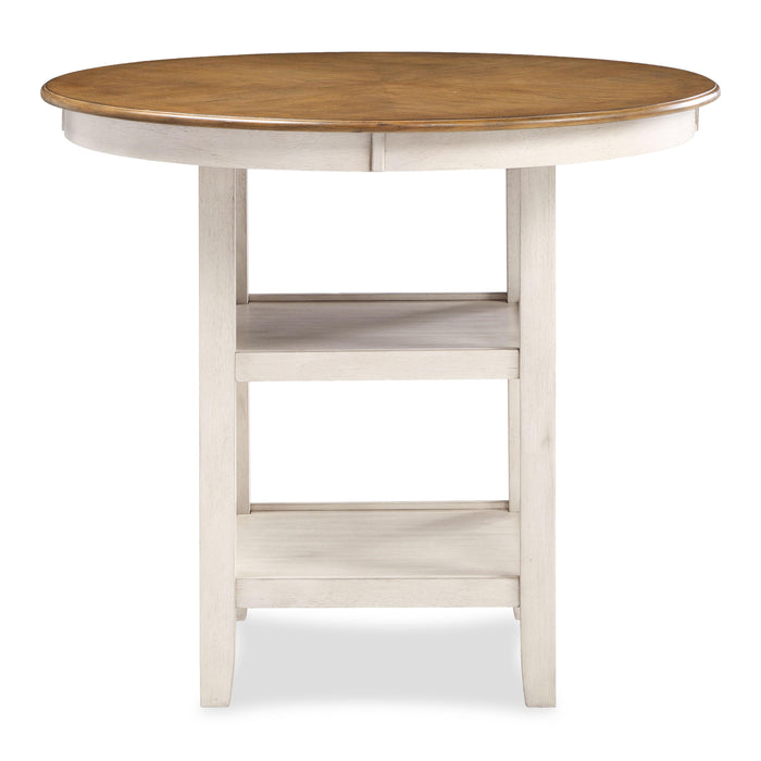 CORI COUNTER 5 PC SET-BISQUE/BROWN - Visions in Furniture (La Mirada, CA)