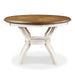 CORI ROUND DINING 5 PC SET-BISQUE/BROWN - Visions in Furniture (La Mirada, CA)