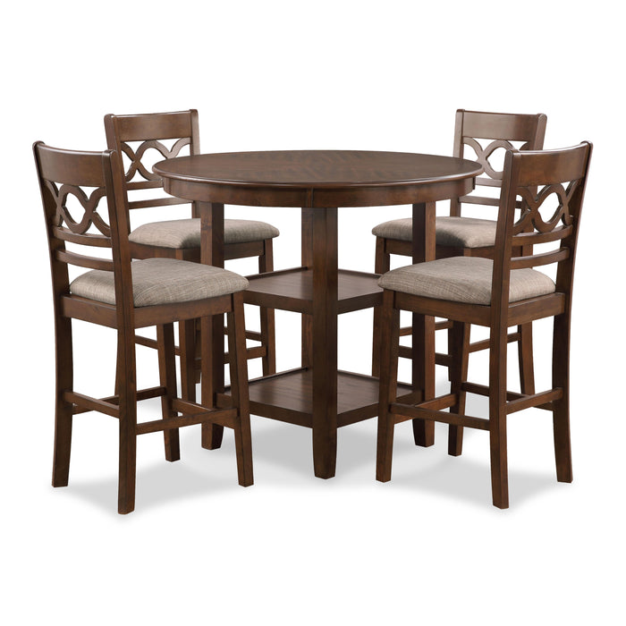 CORI COUNTER 5 PC SET-CHERRY - Visions in Furniture (La Mirada, CA)