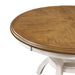 CORI ROUND DINING 5 PC SET-BISQUE/BROWN - Visions in Furniture (La Mirada, CA)