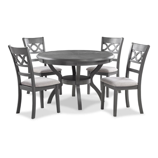 CORI ROUND DINING 5 PC SET-GRAY - Visions in Furniture (La Mirada, CA)