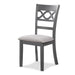 CORI ROUND DINING 5 PC SET-GRAY - Visions in Furniture (La Mirada, CA)
