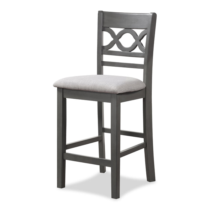 CORI COUNTER 5 PC SET-GRAY - Visions in Furniture (La Mirada, CA)
