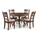 CORI ROUND DINING 5 PC SET-CHERRY - Visions in Furniture (La Mirada, CA)