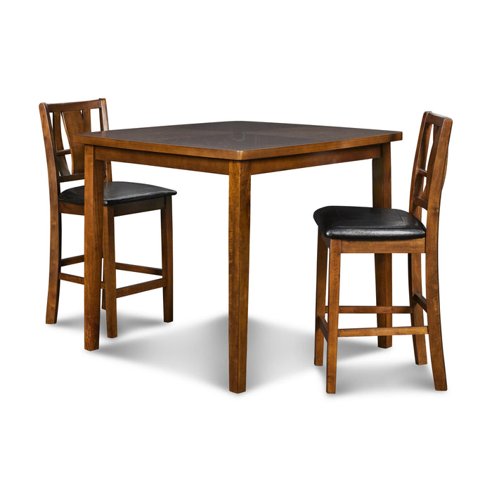 DIXON COUNTER DINING 5 PC SET-DK ESPRESSO - Visions in Furniture (La Mirada, CA)