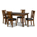 DIXON STD DINING 6 PC SET-DK ESPRESSO - Visions in Furniture (La Mirada, CA)