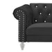 EMMA CRYSTAL SOFA-BLACK - Visions in Furniture (La Mirada, CA)