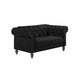 EMMA CRYSTAL LOVESEAT-BLACK - Visions in Furniture (La Mirada, CA)
