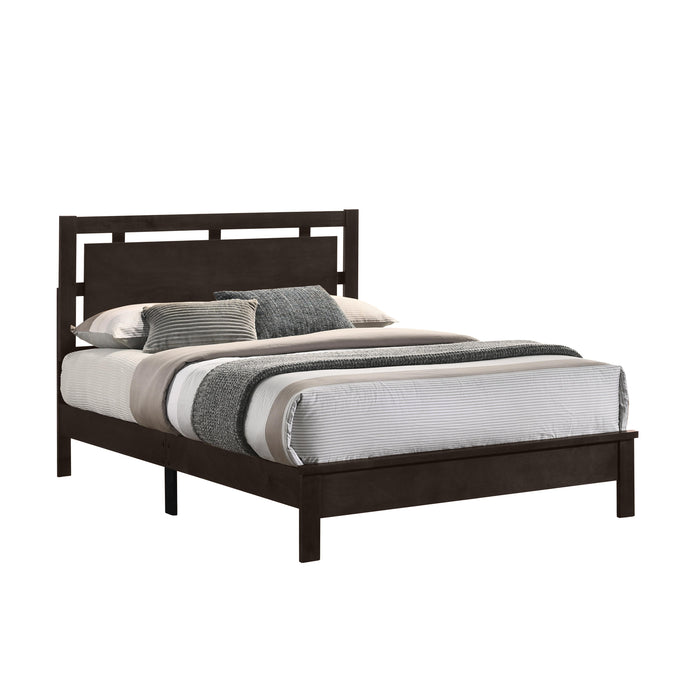 GEMINI Full F PANEL BED-HB/FB/RAILS-MERLOT
