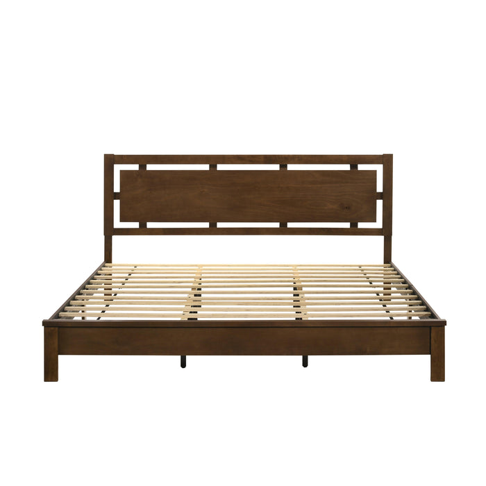 GEMINI Queen Q PANEL BED-HB/FB/RAILS-NATURAL