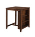GIA 30" COUNTER TABLE W/2 CHAIRS & STG SHELF-CHERRY - Visions in Furniture (La Mirada, CA)