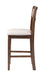 GIA 42" COUNTER  DROP LEAF TABLE W/2 CHAIRS-CHERRY - Visions in Furniture (La Mirada, CA)