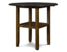 GIA 42" COUNTER  DROP LEAF TABLE W/2 CHAIRS-BROWN - Visions in Furniture (La Mirada, CA)