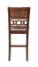 GIA 42" COUNTER  DROP LEAF TABLE W/2 CHAIRS-CHERRY - Visions in Furniture (La Mirada, CA)