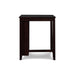 GIA 30" COUNTER TABLE W/2 CHAIRS & STG SHELF-EBONY - Visions in Furniture (La Mirada, CA)
