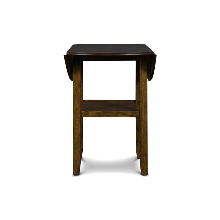 GIA 42" COUNTER  DROP LEAF TABLE W/2 CHAIRS-BROWN - Visions in Furniture (La Mirada, CA)