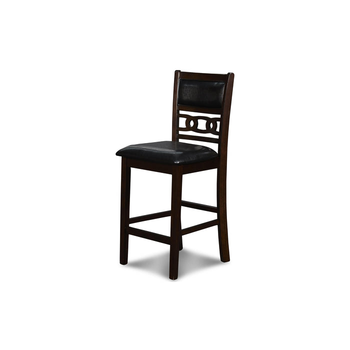 GIA 42" COUNTER  DROP LEAF TABLE W/2 CHAIRS-EBONY - Visions in Furniture (La Mirada, CA)