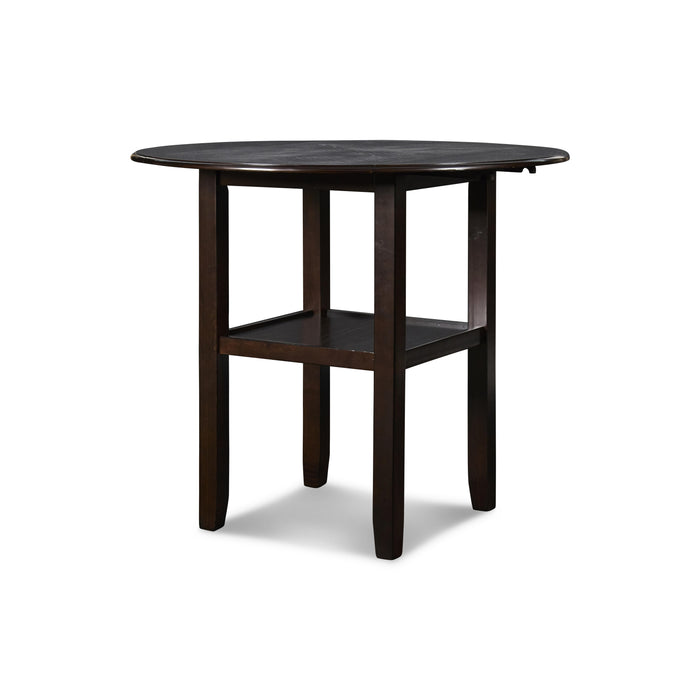GIA 42" COUNTER  DROP LEAF TABLE W/2 CHAIRS-EBONY - Visions in Furniture (La Mirada, CA)