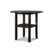 GIA 42" COUNTER  DROP LEAF TABLE W/2 CHAIRS-EBONY - Visions in Furniture (La Mirada, CA)