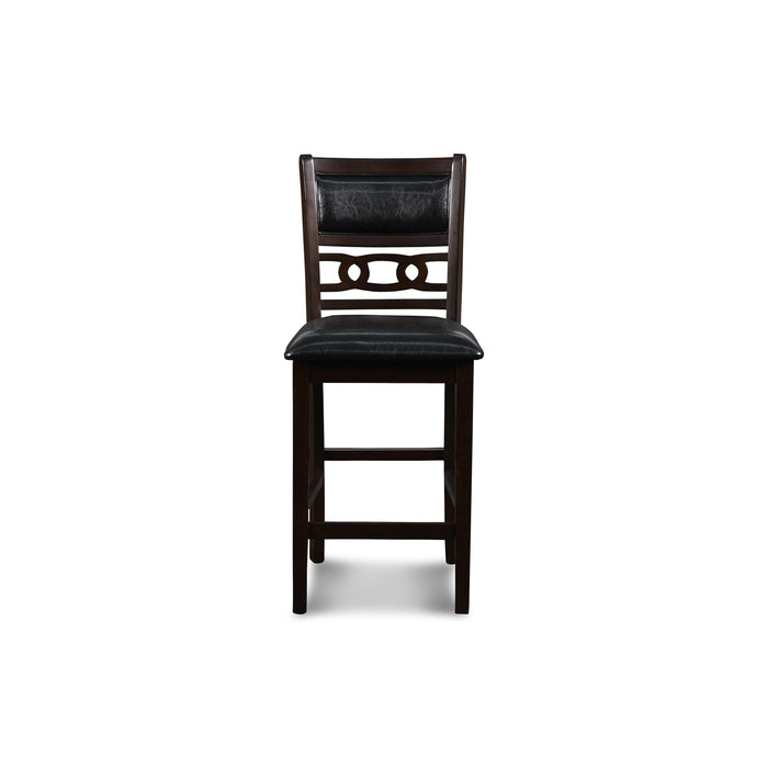GIA 42" COUNTER  DROP LEAF TABLE W/2 CHAIRS-EBONY - Visions in Furniture (La Mirada, CA)