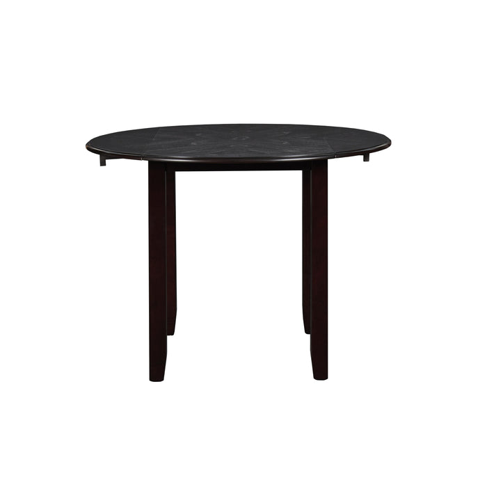 GIA 42" DINING  DROP LEAF TABLE W/2 CHAIRS-EBONY - Visions in Furniture (La Mirada, CA)