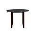 GIA 42" DINING  DROP LEAF TABLE W/2 CHAIRS-EBONY - Visions in Furniture (La Mirada, CA)
