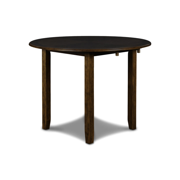 GIA 42" DINING  DROP LEAF TABLE W/2 CHAIRS-BROWN - Visions in Furniture (La Mirada, CA)