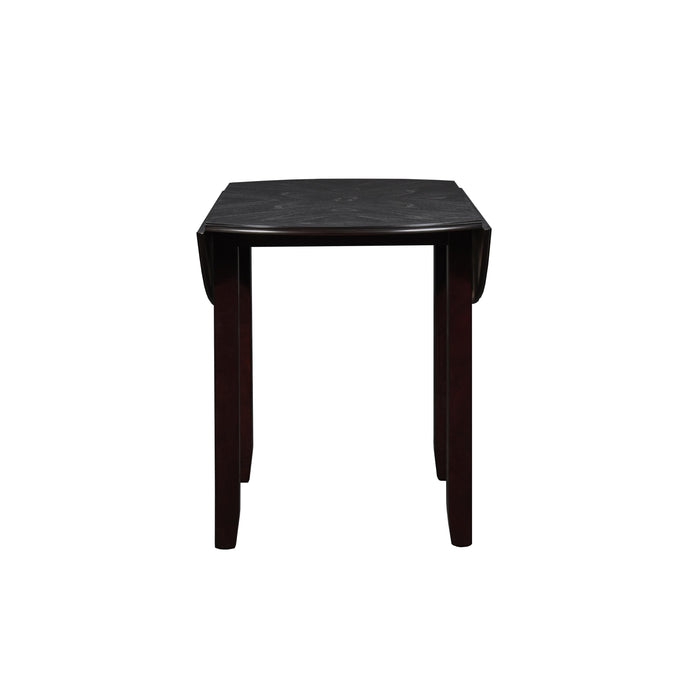 GIA 42" DINING  DROP LEAF TABLE W/2 CHAIRS-EBONY - Visions in Furniture (La Mirada, CA)