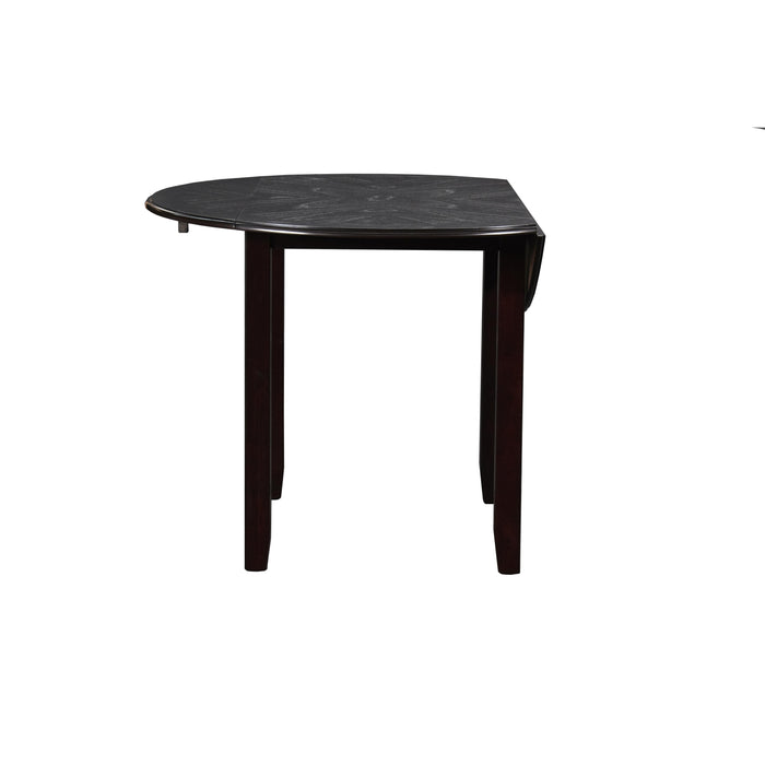 GIA 42" DINING  DROP LEAF TABLE W/2 CHAIRS-EBONY - Visions in Furniture (La Mirada, CA)