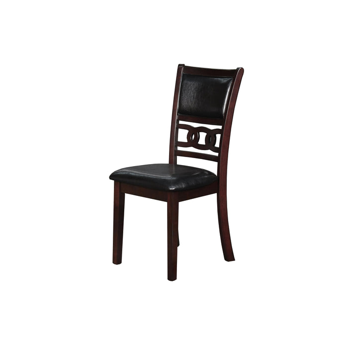 GIA 42" DINING  DROP LEAF TABLE W/2 CHAIRS-EBONY - Visions in Furniture (La Mirada, CA)