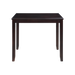 GIA 5PC 42" SQUARE  COUNTER TABLE & 4 CHAIRS-EBONY - Visions in Furniture (La Mirada, CA)