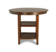 GIA ROUND COUNTER DINING 5 PC SET-BROWN - Visions in Furniture (La Mirada, CA)