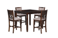 GIA 5PC 42" SQUARE COUNTER TABLE & 4 CHAIRS-CHERRY - Visions in Furniture (La Mirada, CA)