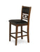 GIA ROUND COUNTER DINING 5 PC SET-BROWN - Visions in Furniture (La Mirada, CA)