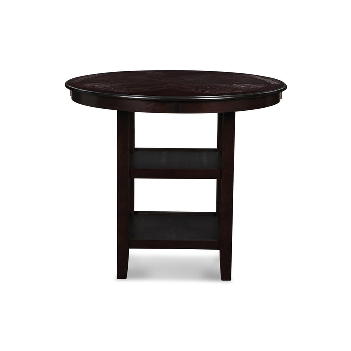 GIA ROUND COUNTER DINING 5 PC SET-EBONY - Visions in Furniture (La Mirada, CA)