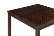 GIA 5PC 42" SQUARE COUNTER TABLE & 4 CHAIRS-CHERRY - Visions in Furniture (La Mirada, CA)
