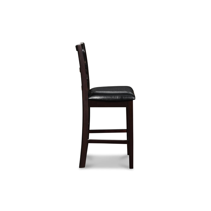 GIA ROUND COUNTER DINING 5 PC SET-EBONY - Visions in Furniture (La Mirada, CA)