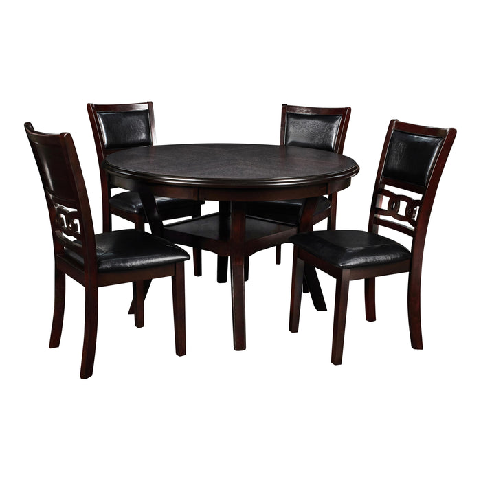 GIA ROUND DINING 5 PC SET-EBONY - Visions in Furniture (La Mirada, CA)