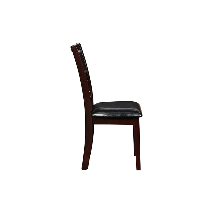 GIA ROUND DINING 5 PC SET-EBONY - Visions in Furniture (La Mirada, CA)